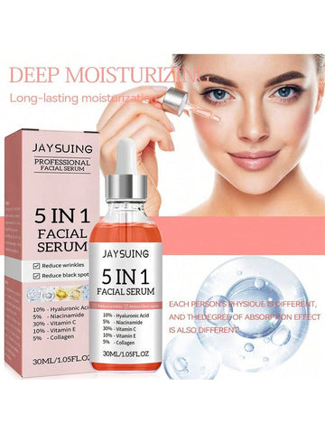 5-in-1 Multi-Use Face Serum | Anti-Wrinkle, Firming, Spot Lightening, Hydrating & Nourishing Glow Serum