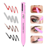 Milagro Beauty 4-in-1 Makeup Pen | Waterproof Eyeliner, Lip Liner, Brow Pencil & Highlighter | 24H Long Stay Smudgeproof